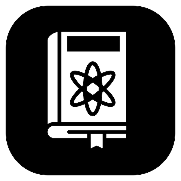 Ilustración vectorial de libros de física