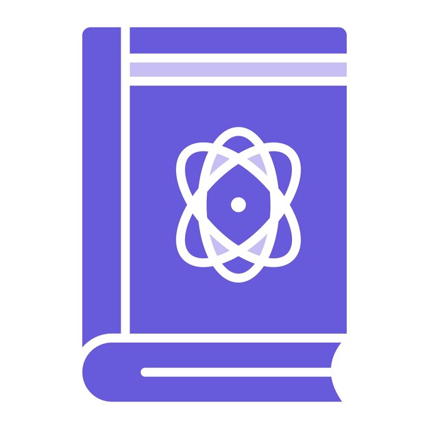 Ilustración vectorial de libros de física