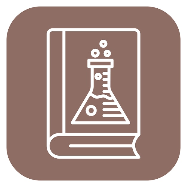 Ilustración vectorial de libros de química