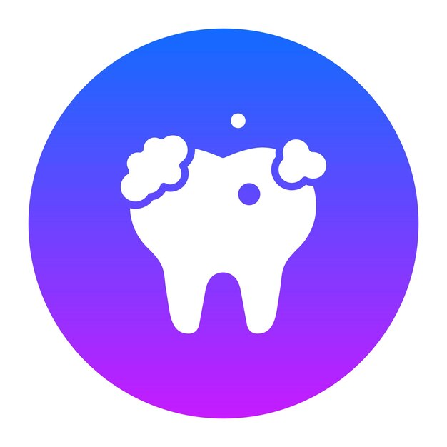 Ilustración vectorial de limpieza dental