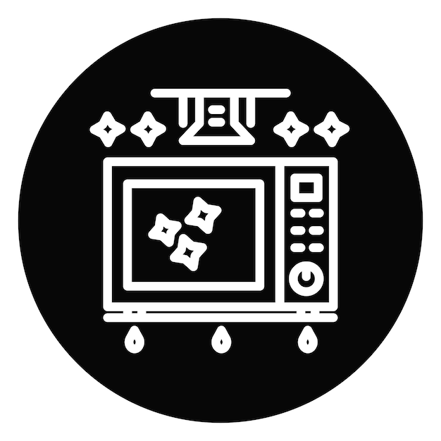 Ilustración vectorial de limpieza del horno