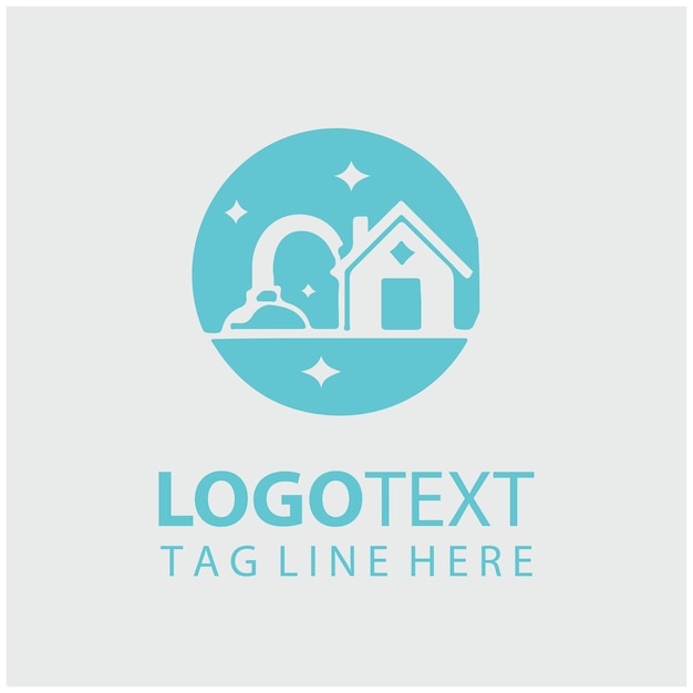 Ilustración vectorial de limpieza del logotipo