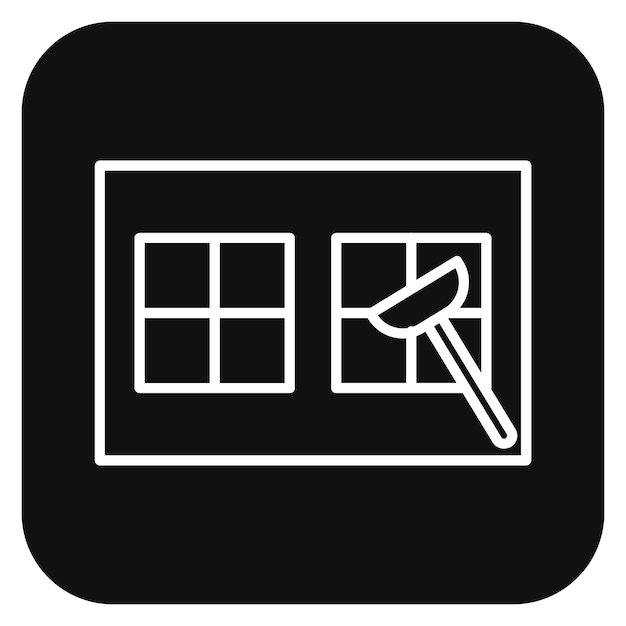 Ilustración vectorial de limpieza de ventanas