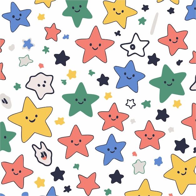 Ilustración vectorial de una linda estrella para niños