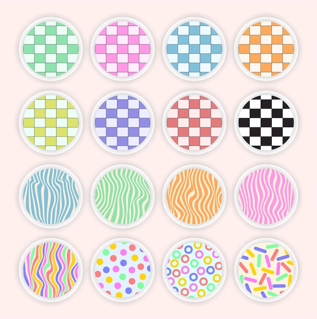 Ilustración vectorial linda de fútbol sin costuras de forma ondulada licuada arte de patrón de círculo colorido