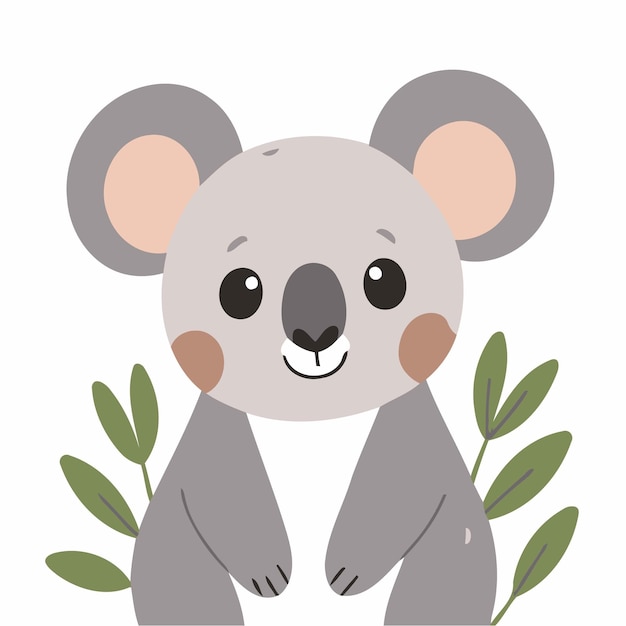 Ilustración vectorial de un lindo Koala para niños