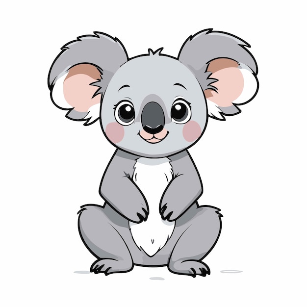 Ilustración vectorial de un lindo libro de Koala para niños