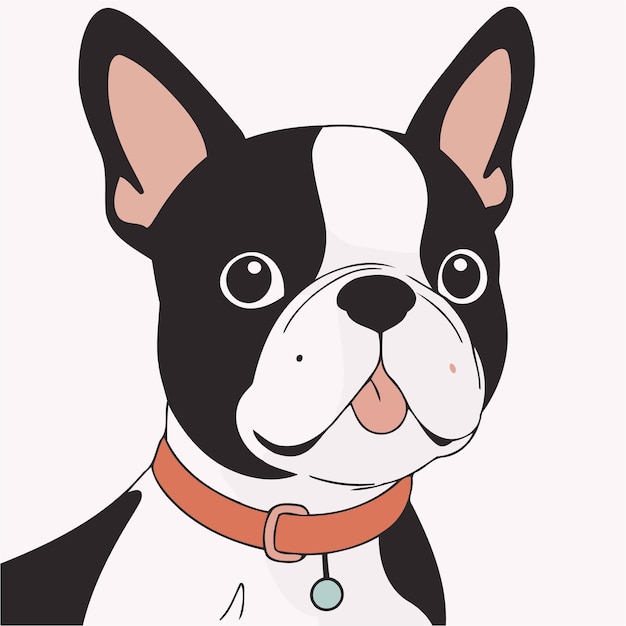 Ilustración vectorial de un lindo perro para libros infantiles