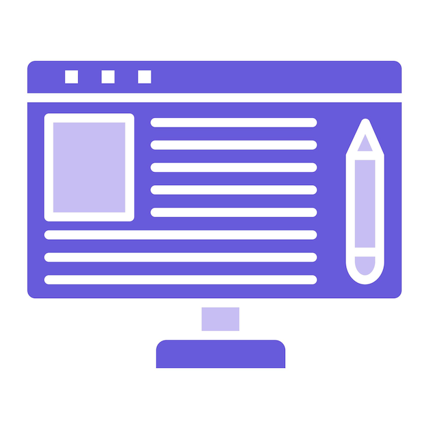 Ilustración vectorial en línea de artículos