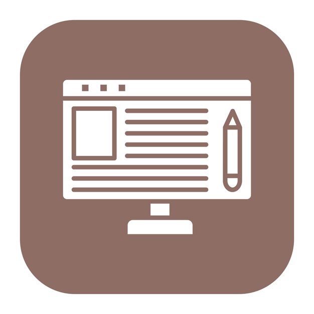 Ilustración vectorial en línea de artículos
