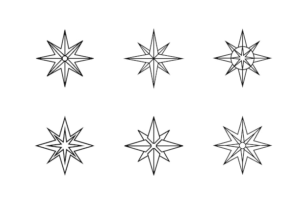 Ilustración vectorial de la línea estelar de la epifanía