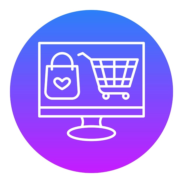 Ilustración vectorial en línea del producto
