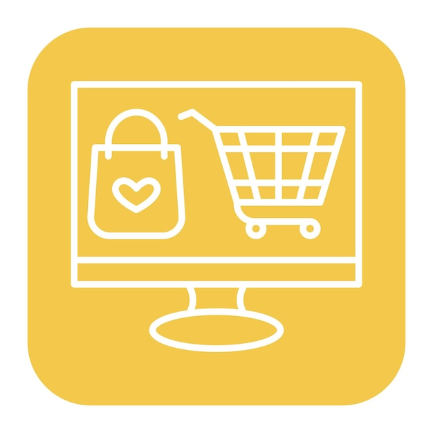 Ilustración vectorial en línea del producto