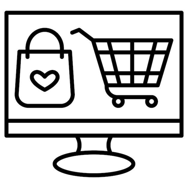 Ilustración vectorial en línea del producto