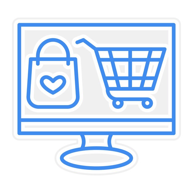 Ilustración vectorial en línea del producto