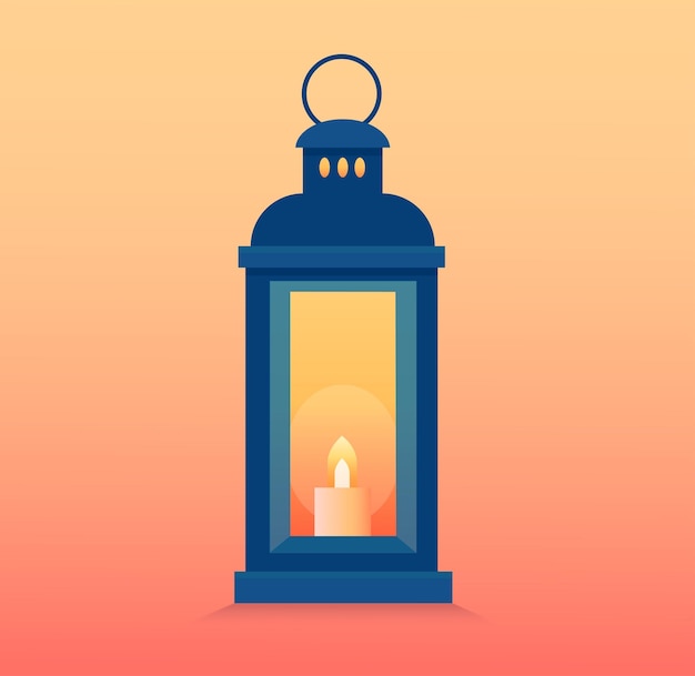 Ilustración vectorial de la linterna del Ramadán