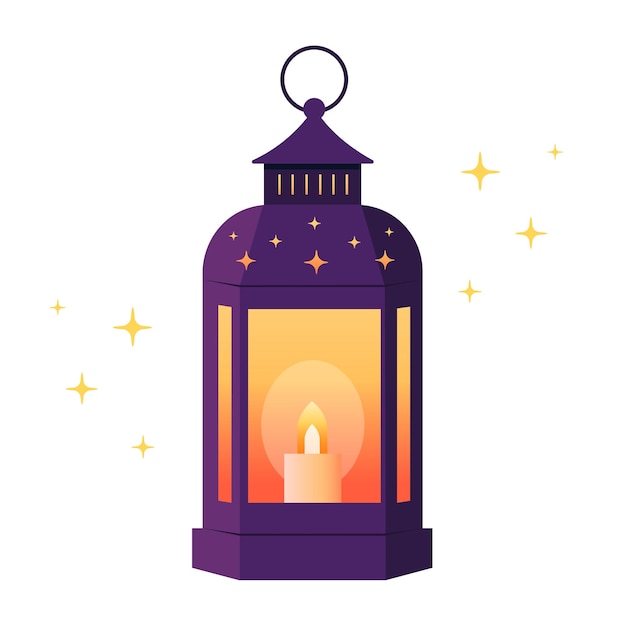 Ilustración vectorial de la linterna del Ramadán
