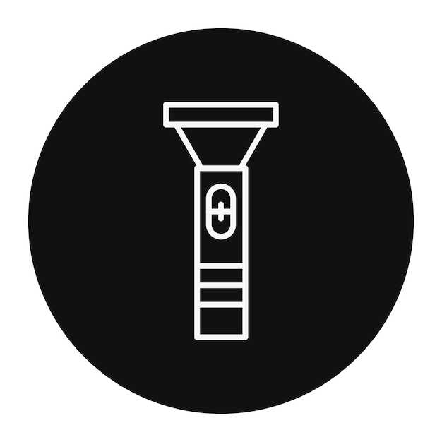 Ilustración vectorial de la linterna