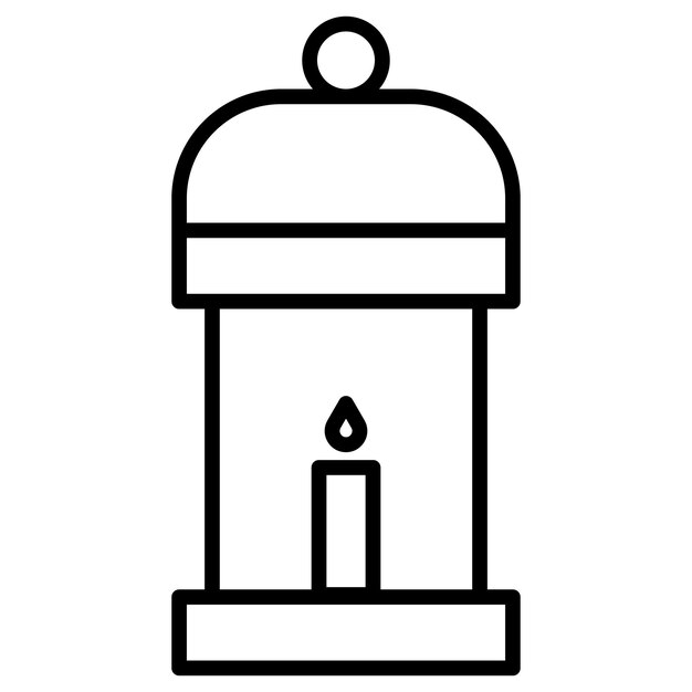 Ilustración vectorial de la linterna