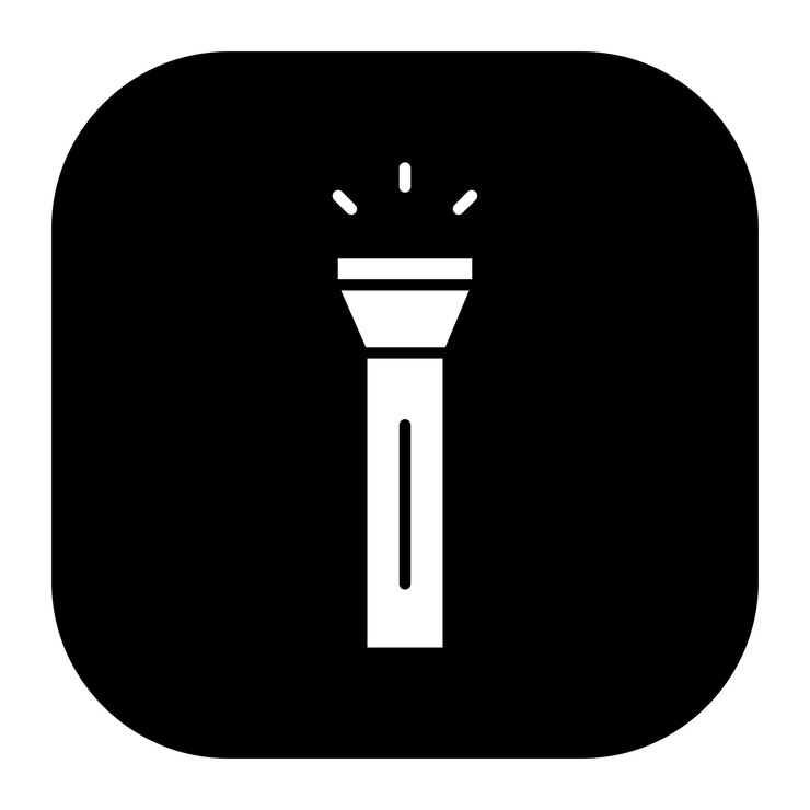 Vector ilustración vectorial de la linterna