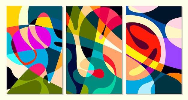 Ilustración vectorial líquido colorido y abstracto fluido para plantilla de banner