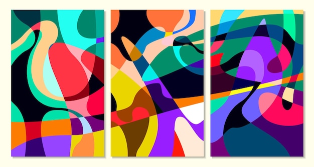 Ilustración vectorial líquido colorido y abstracto fluido para plantilla de banner