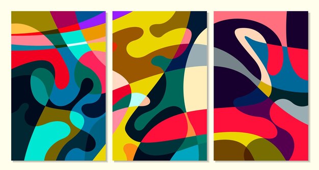 Ilustración vectorial líquido colorido y abstracto fluido para plantilla de banner