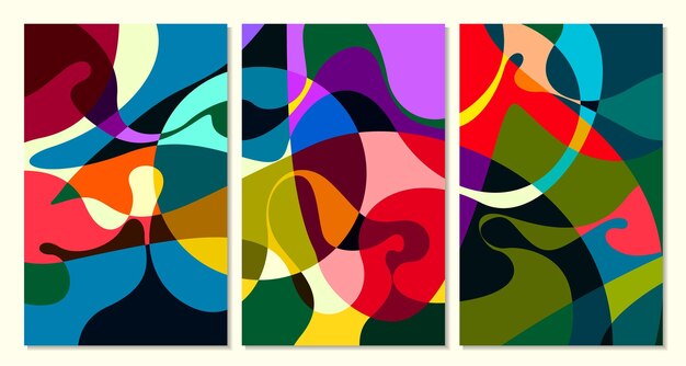 Ilustración vectorial líquido colorido y abstracto fluido para plantilla de banner
