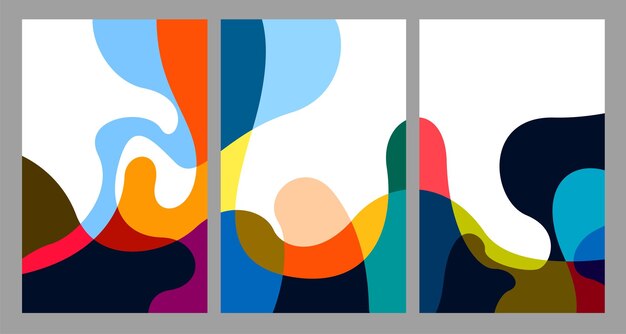 Ilustración vectorial líquido colorido y abstracto fluido para plantilla de banner