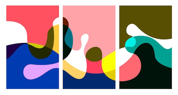 Ilustración vectorial líquido colorido y abstracto fluido para plantilla de banner