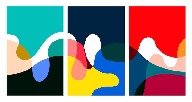 Ilustración vectorial líquido colorido y abstracto fluido para plantilla de banner