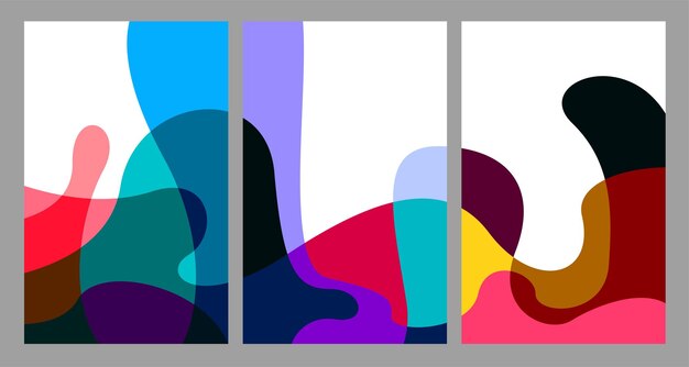 Ilustración vectorial líquido colorido y abstracto fluido para plantilla de banner