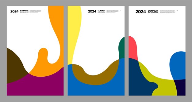 Ilustración vectorial de líquido colorido y resumen fluido para plantilla de banner