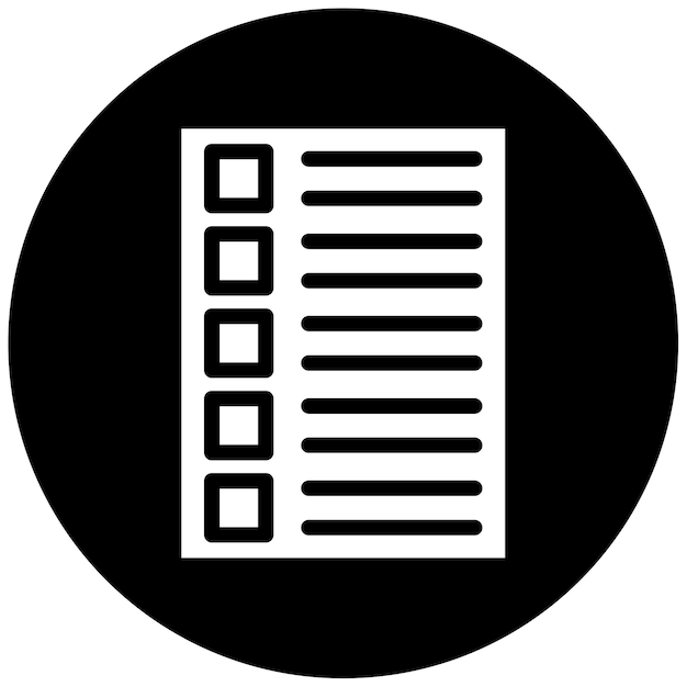 Ilustración vectorial de la lista de comprobación del soborno