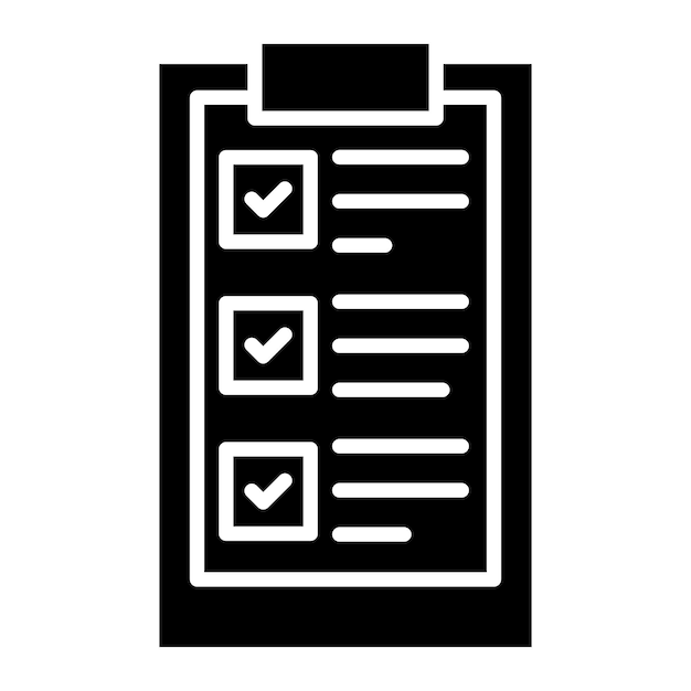 Ilustración vectorial de la lista de control