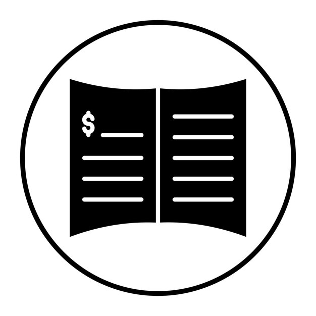 Ilustración vectorial de la lista de precios