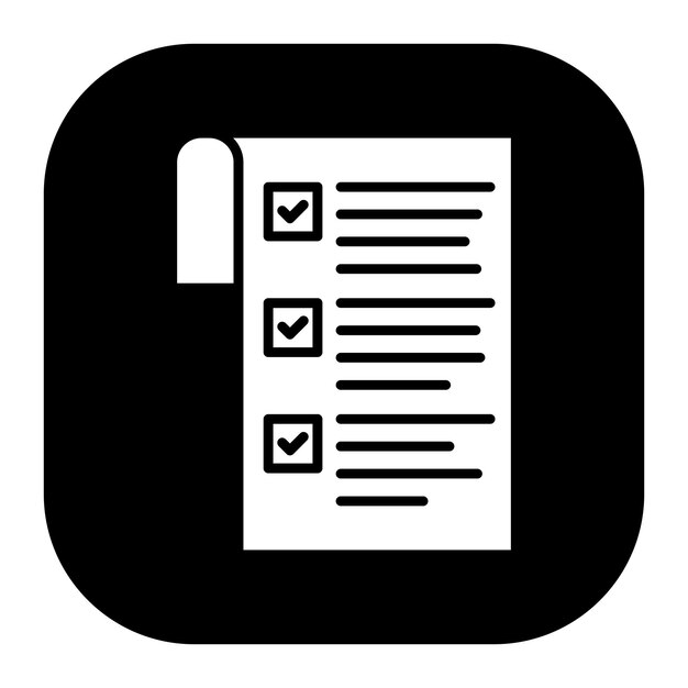 Ilustración vectorial de la lista de tareas