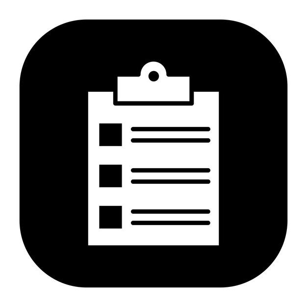 Ilustración vectorial de la lista de tareas