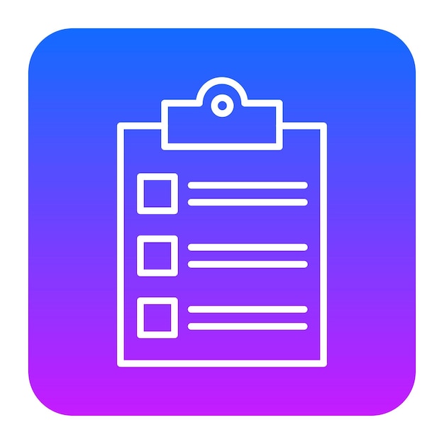 Ilustración vectorial de la lista de tareas