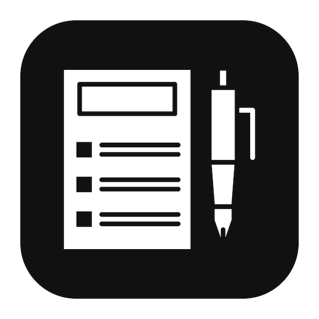 Ilustración vectorial de la lista de tareas