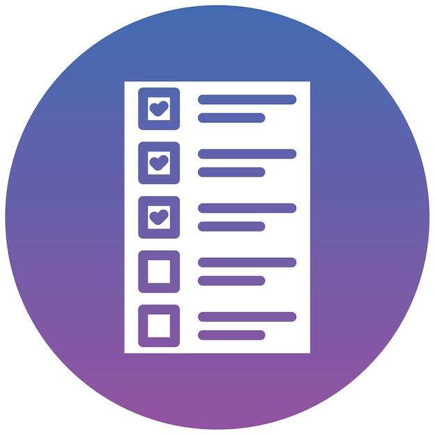 Ilustración vectorial de la lista de tareas