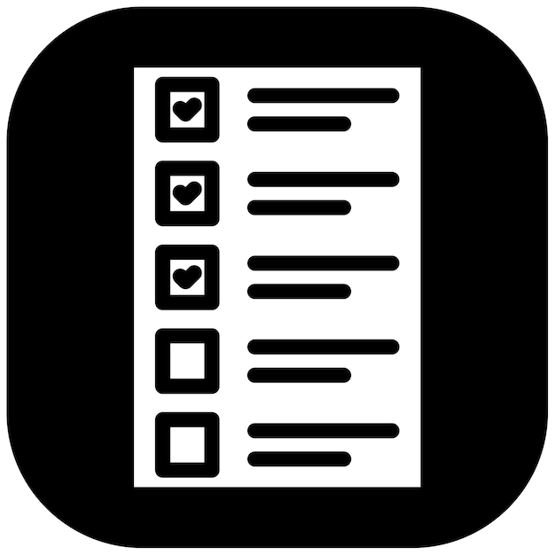 Ilustración vectorial de la lista de tareas