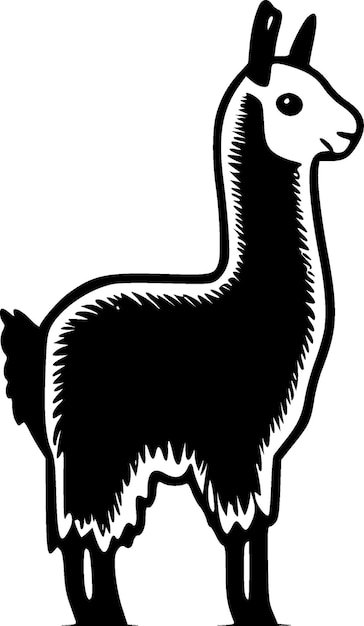 Ilustración vectorial de llamas en blanco y negro