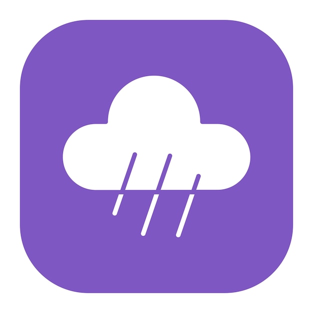 Ilustración vectorial de la lluvia