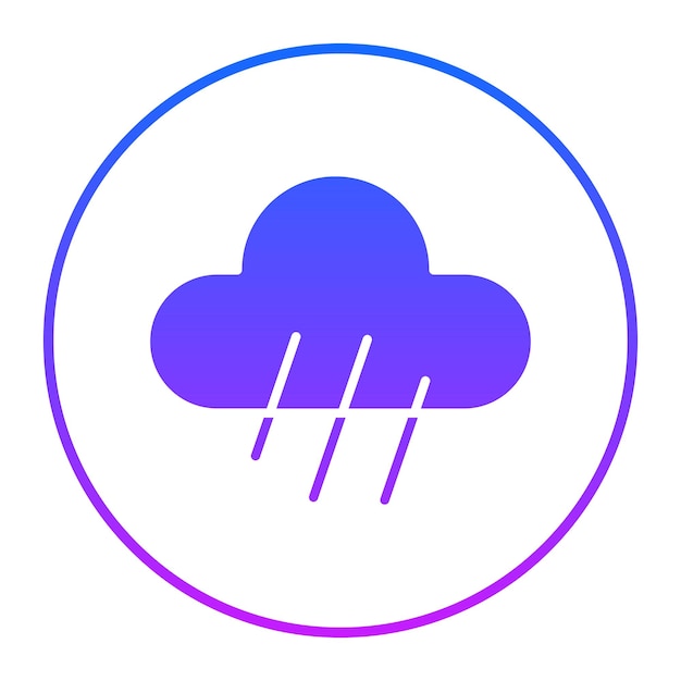 Ilustración vectorial de la lluvia