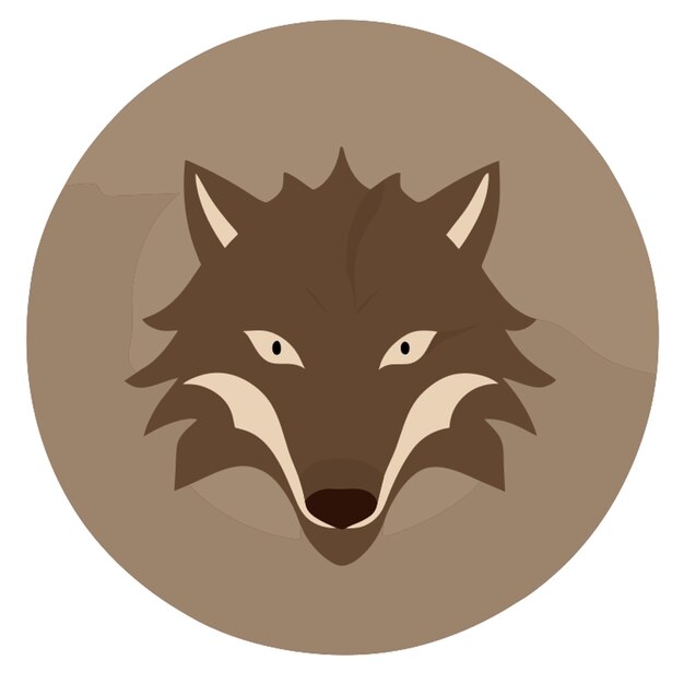 Vector ilustración vectorial del lobo feroz