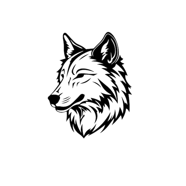 Ilustración vectorial del lobo