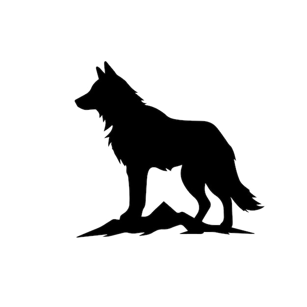 Ilustración vectorial del lobo