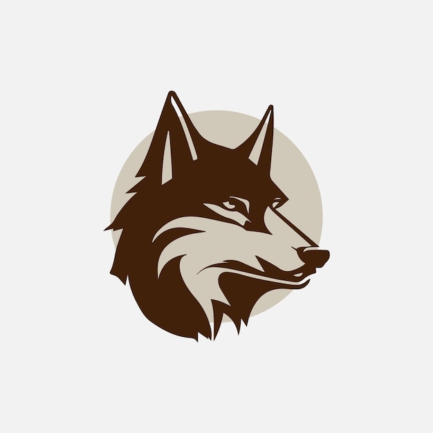 La ilustración vectorial de lobo
