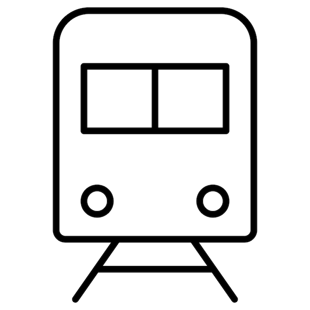 Ilustración vectorial de la locomotora